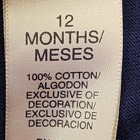 Arizona Baby Girls Blue Denim Jean Skirt With Built-In Shorts Size 12 Months - Picture 8 of 8